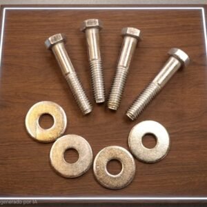 Set pernos galvanizados con golillas (4 uni.)